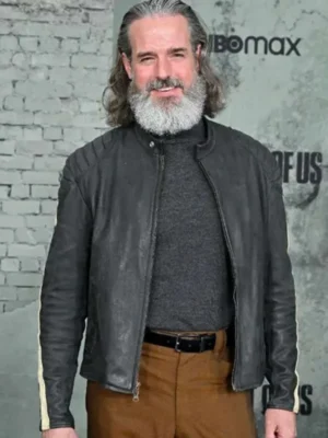 The Last of Us Jeffrey Pierce Black Leather Jacket