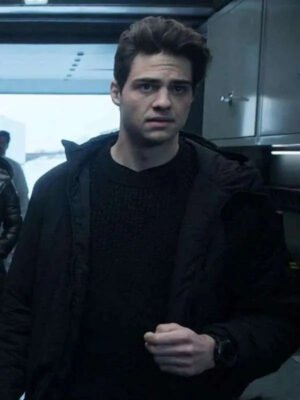 Noah Centineo The Recruit Black Hooded Jacket