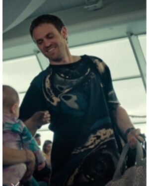 The Survivors Charlie Vickers Blue Eye Print Shirt