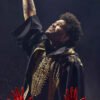 iHeartRadio Festival 2024 The Weeknd Black Trench Coat