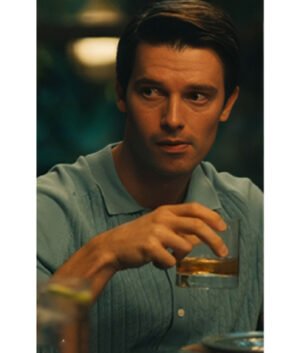 The White Lotus Saxon Ratliff Blue Shirt