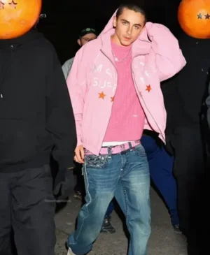 Marty Supreme Timothée Chalamet Pink Jacket