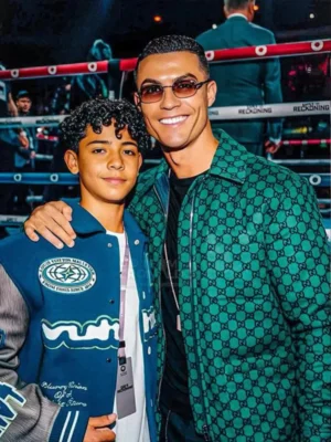 Cristiano Ronaldo CR7 Green Wool Jacket