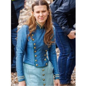 Enola Holmes 2 Blue Satin Jacket