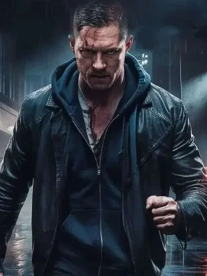 HAVOC 2025 Tom Hardy Black Leather Jacket