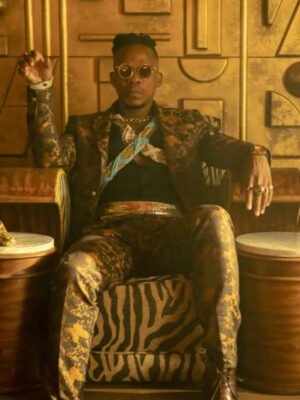 Bongile Mantsai iNumber Number Jozi Gold 2023 Suit