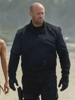 Jason Statham A Working Man 2025 Black Jacket