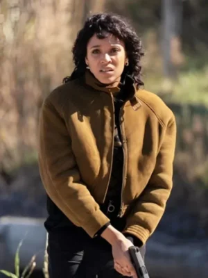 Last Bullet 2025 Stéfi Celma Brown Suede Jacket