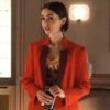 Lily Collins Emily in Paris S05 Red Blazer