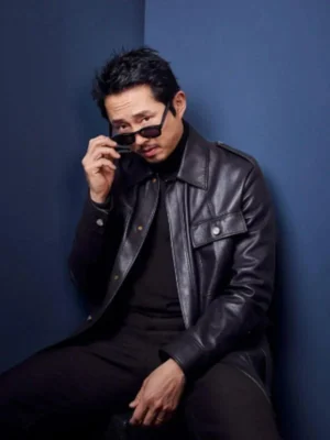 Mickey 17 2025 Steven Yeun Leather Jacket