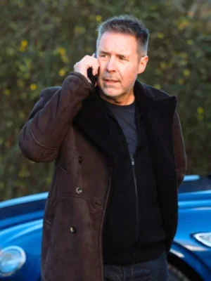 Mobland 2025 Paddy Considine Brown Coat