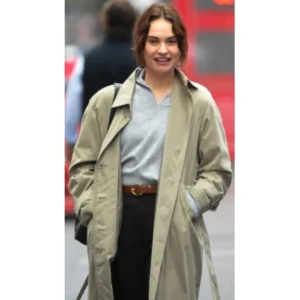 Lily James Relay Long Coat