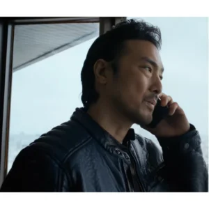 Takehiro Hira Rental Family Black Leather Jacket