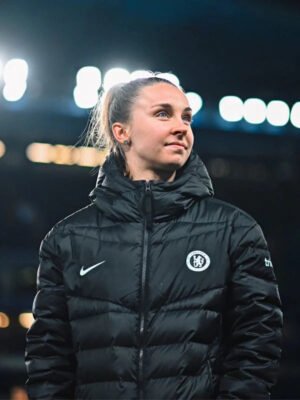 Chelsea F.C Women Black Puffer Jacket