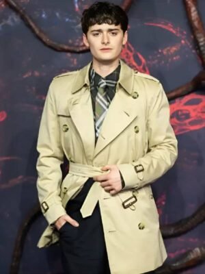 Stranger Things S05 UK Special Screening Will Byers Beige Coat