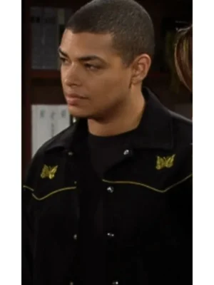 The Bold and the Beautiful 2025 Delon De Metz Black Jacket