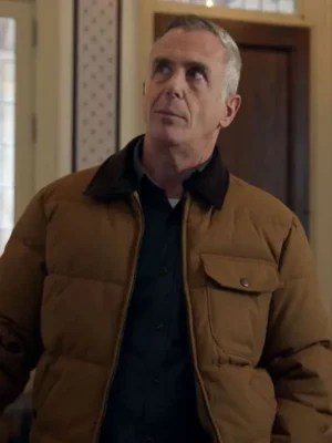 Chicago Fire S14 Christopher Herrmann Brown Puffer Jacket