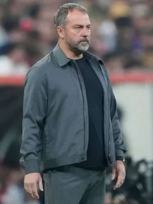 Hansi Flick Grey Cotton Jacket