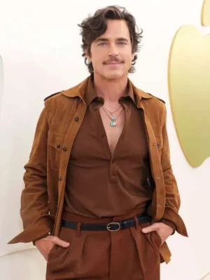 Matt Bomer Outcome Suede Leather Jacket