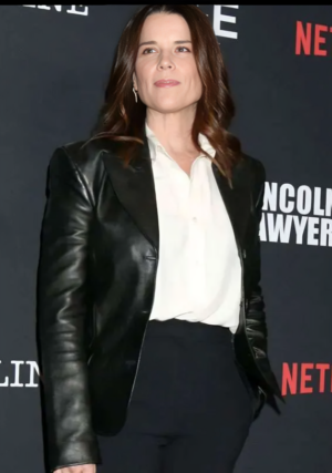 Neve Campbell The Lincoln Lawyer Leather Blazer