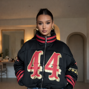 Kristin Juszczyk SF 49ers 2026 Black Jacket