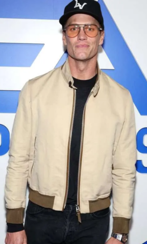 Tom Brady Super Bowl Beige Bomber Jacket