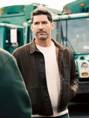 Tom Ellis CIA S01 Brown Cotton Jacket