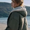 Kelly Reilly Under Salt Marsh Green Jacket