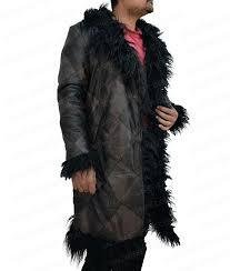 The Umbrella Academy Klaus Hargreeves Black Fur Coat Free Shipping