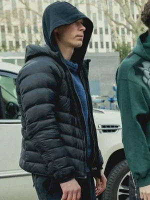 Yura Borisov Anora 2024 Black Puffer Jacket