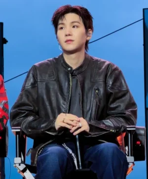 BTS x Spotify Event Normal 2026 Suga Leather Jacket