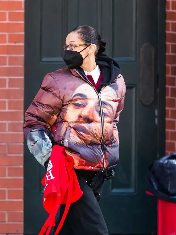 Bella-Hadid-Taxi-Driver-Puffer-Jacket