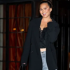 Chrissy Teigen NYC 2025 Black Blazer