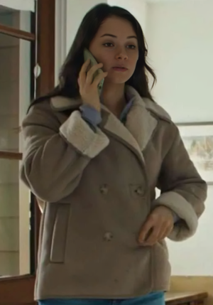 Doc Katie Hamda Beige Shearling Jacket