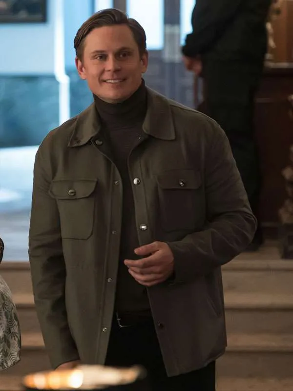 Elsbeth-2025-Billy-Magnussen-Grey-Wool-Jacket Billy Magnussen Elsbeth S02 Grey Jacket