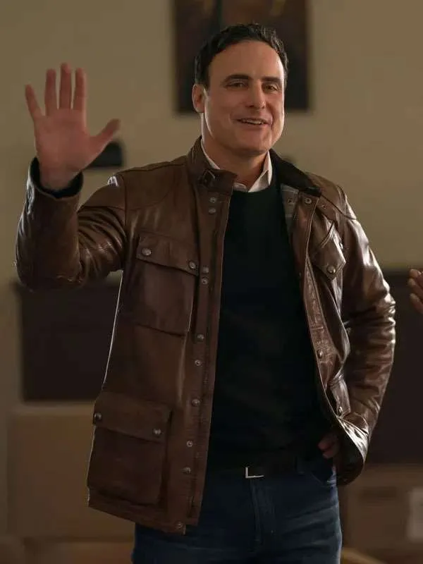 Elsbeth-2025-Dominic-Fumusa-Brown-Leather-Jacket Dominic Fumusa Elsbeth S03 Brown Leather Jacket