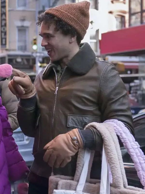 Elsbeth-2025-Hayward-Leach-Bomber-Leather-Jacket Elsbeth S02 Hayward Leach Bomber Leather Jacket