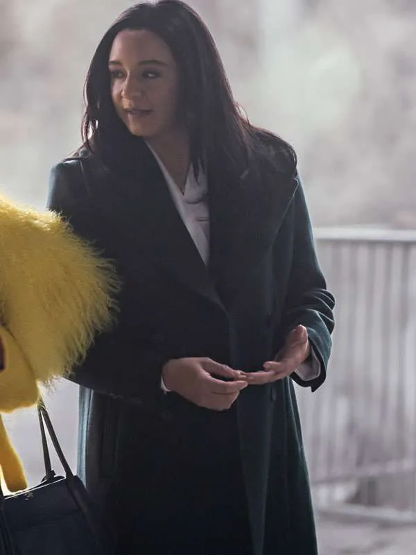 Elsbeth-2025-Officer-Kaya-Blanke-Black-Wool-Coat Kaya Blanke Elsbeth S02 Trench Coat