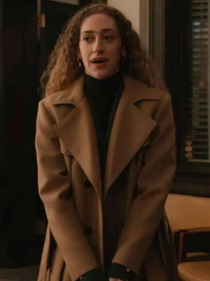 Elsbeth S03 Micaela Diamond Brown Trench Coat