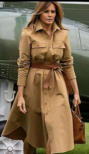 First Lady Melania Trump Trench Coat
