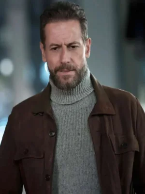 Ioan Gruffudd Elsbeth S02 Brown Leather Jacket