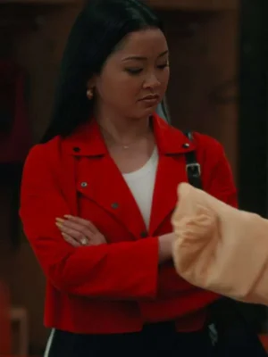 Lana Condor Elsbeth Red Jacket