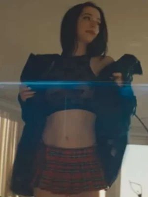 Mikey Madison Anora 2024 Black Jacket