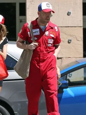 Seth Rogen Platonic 2023 Red Jumpsuit