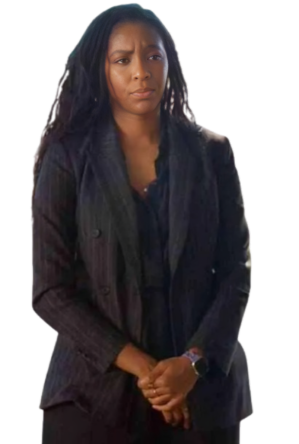 Shrinking Jessica Williams Striped Coat (1)