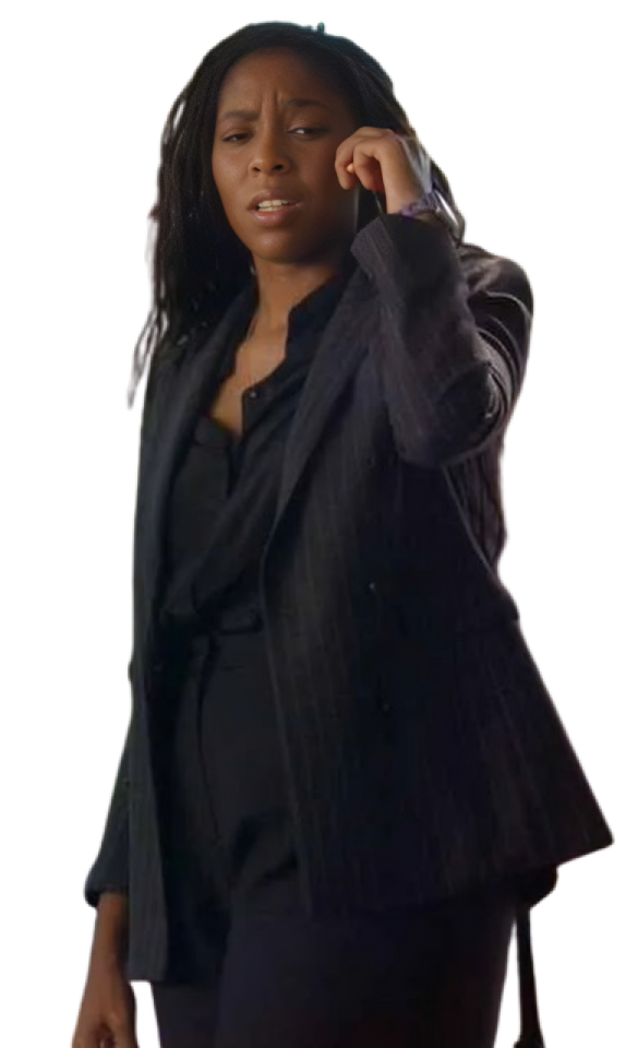 Shrinking Jessica Williams Striped Coat (3)