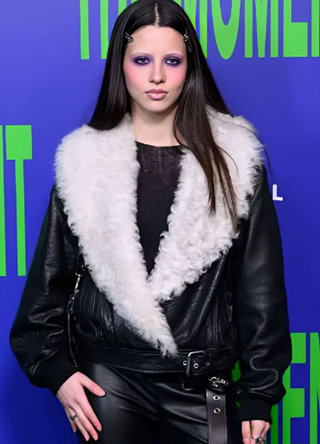 The Moment Lily Mcmenamy Leather Jacket (1)