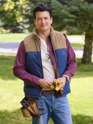 Wes Brown Deck The Walls Brown And Blue Vest