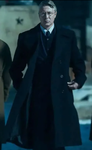 Gorky Resort Aidan Gillen Black Coat