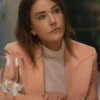 Christa Miller Shrinking S03 Pink Blazer